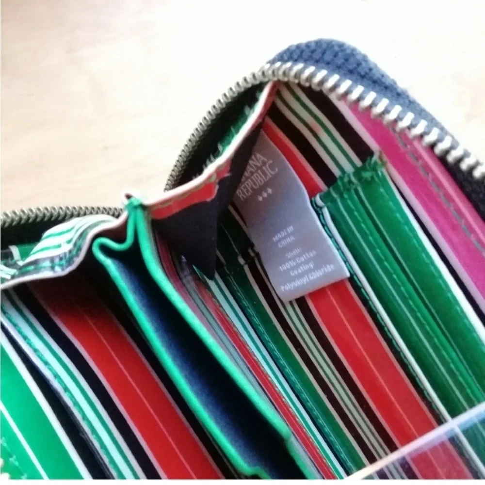 Banana Republic Multicolored Zip Wallet
